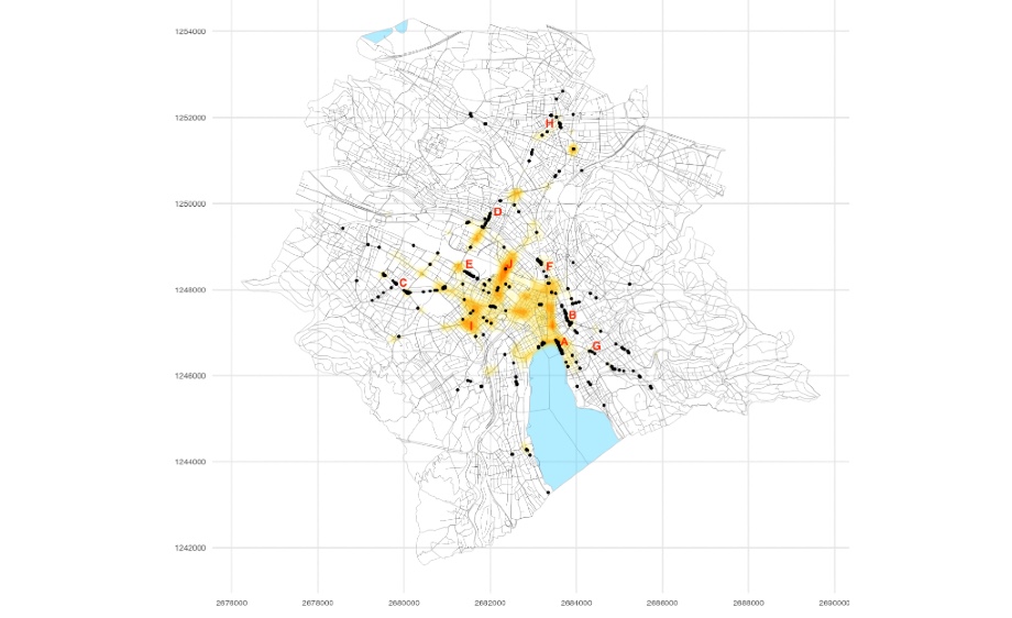 Bicycle Accidents in Urban Zurich: An Analysis of Temporal Patterns, Influence of Network Infrastructure and Accident Severity
