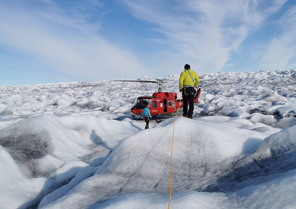 Fieldwork on Greenlands fastest glacier