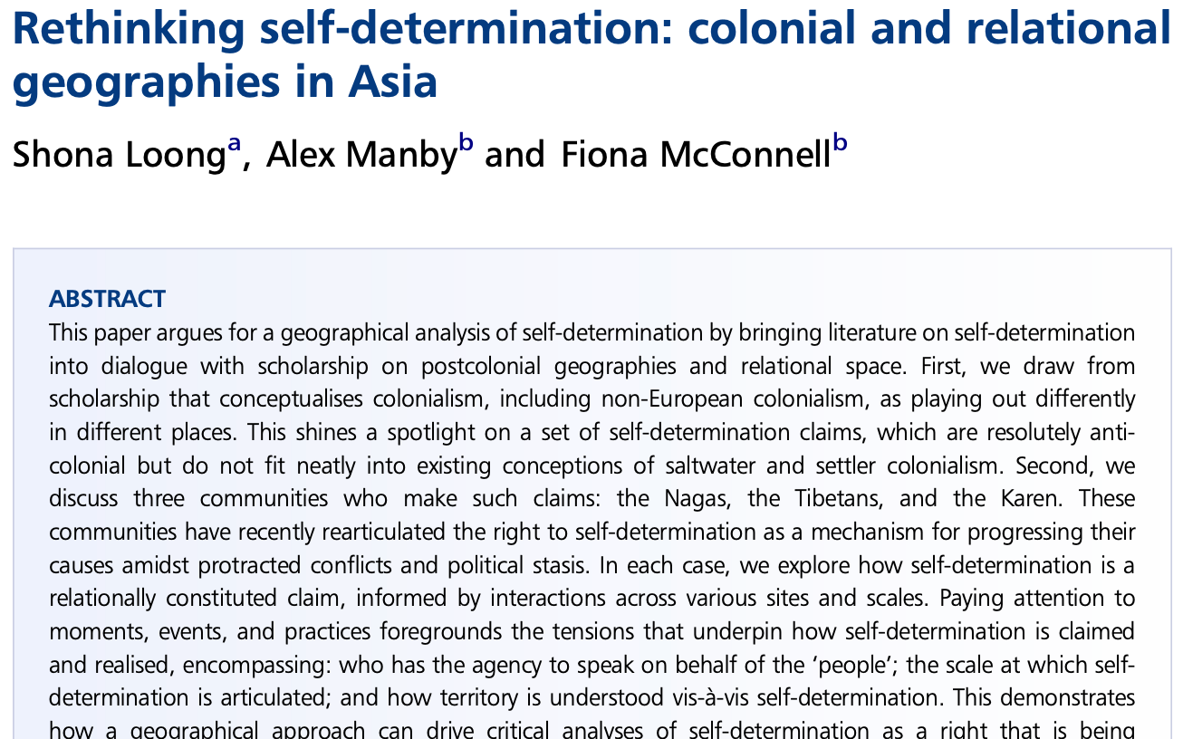 Rethinking self-determination